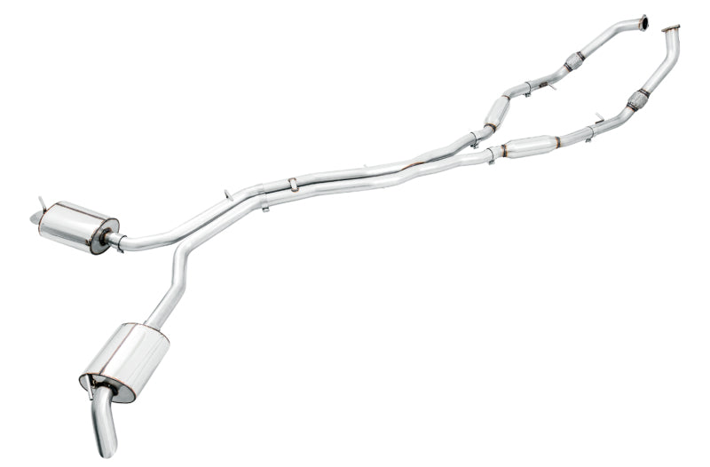 AWE Tuning 3020-31022 FITS: Audi B9 SQ5 Non-Resonated Touring Edition Cat-Back Exhaust No Tips (Turn Downs) Catback