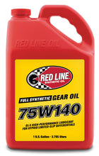 Load image into Gallery viewer, Red Line 57915 FITS: 75W140 GL-5 Gear Oil Gallon Gear Oils