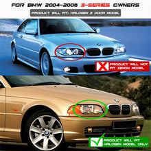 Load image into Gallery viewer, SPYDER 5077141 FITS: BMW E46 3-Series 04-06 2 DR Projector Halogen Model- LED Halo Blk PRO-YD-BMWE4604-2DR-HL-BK Headlights