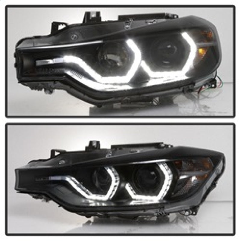 SPYDER 5085047 FITS: 12-14 BMW F30 3 Series 4DR Projector Headlights LED DRL Blk Smoke PRO-YD-BMWF3012-DRL-BSM Headlights