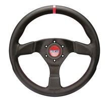 Load image into Gallery viewer, SPARCO 015R383PLUNRS - Sparco Steering Wheel R383 Champion Black Leather / Red Stiching