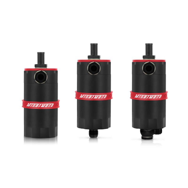 Mishimoto MMBCC-UNI-RD FITS: Oil Catch Cans FITS: Universal Baffled Oil Catch Can Red Oil Catch Cans