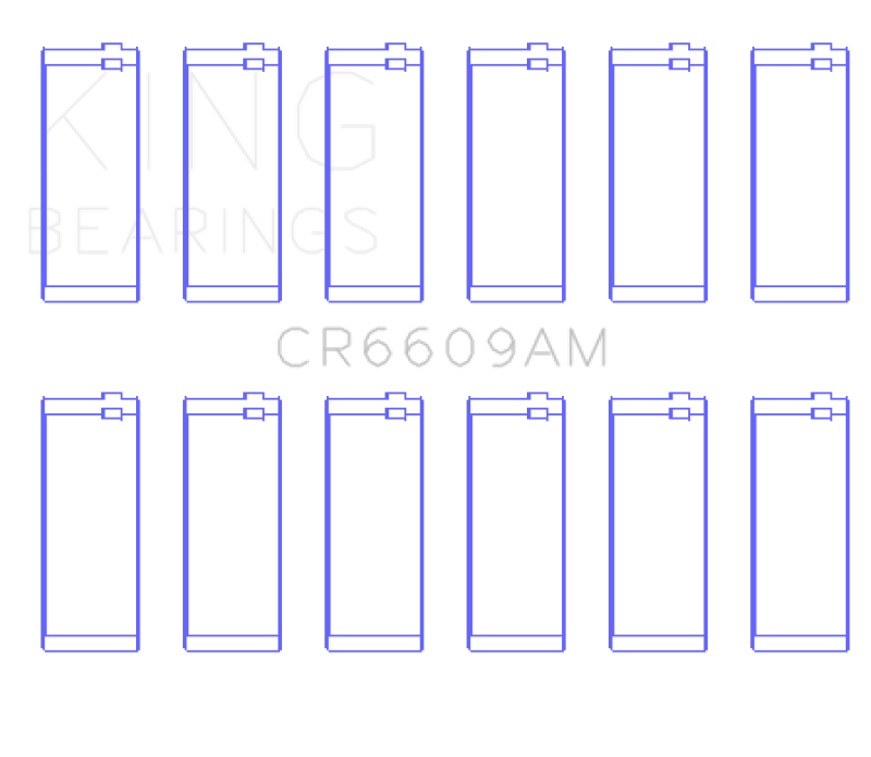 King Engine Bearings CR6609AM FITS: King BMW M30/M32/B35 Performance Rod Bearing Set Bearings
