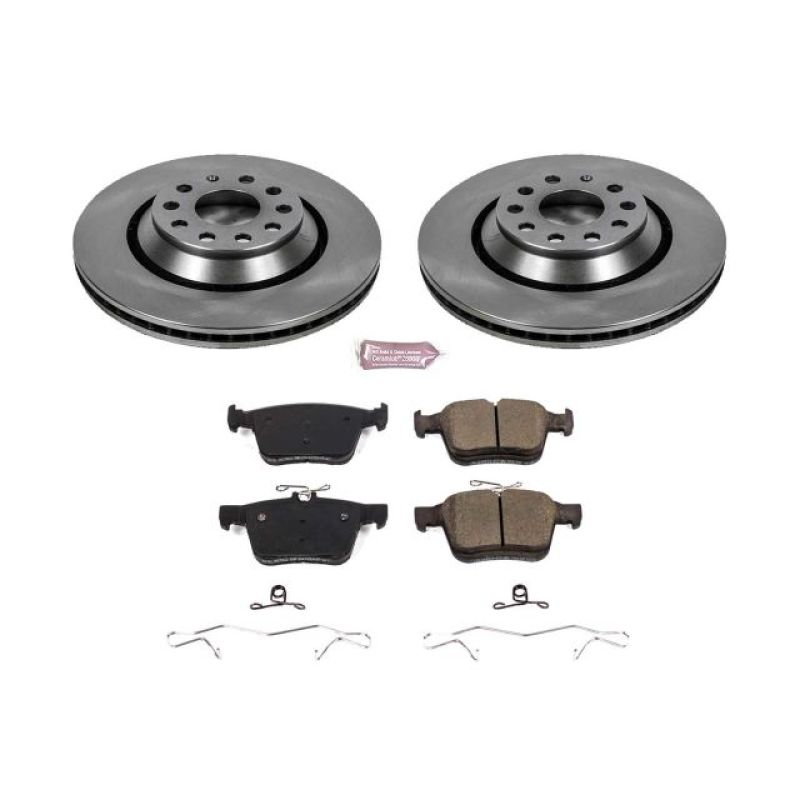 PowerStop KOE7084 FITS:Power Stop 17-18 Audi RS3 Rear Autospecialty Brake Kit Brake Kits OE