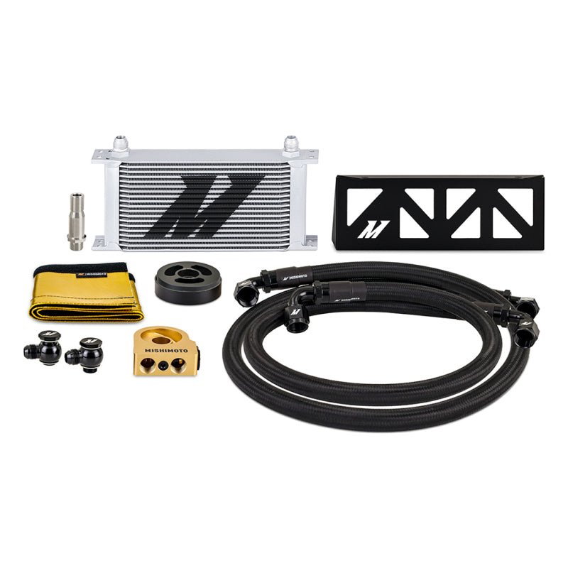 Mishimoto MMOC-BRZ-22TSL FITS: Oil Coolers FITS: 22+ Subaru BRZ/Toyota GR86 Oil Cooler Kit Thermostatic Silver Oil Coolers