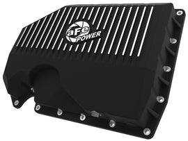 aFe 46-71240B FITS: 05-19 VW 1.8L/2.0L w/o Oil Sensor Engine Oil Pan Black POWER Street Series w/ Machined Fins Diff Covers