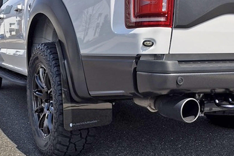 Rally Armor MF53-UR-BLK/DGRY FITS: 17-20 Ford F-150 Raptor Gen 2 Black UR Mud Flap w/Dark Grey Logo Mud Flaps