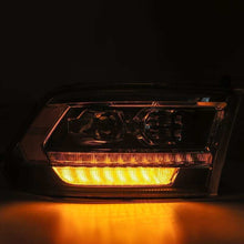 Load image into Gallery viewer, AlphaRex 880524 FITS: 09-18 Dodge Ram 1500HD PRO-Series Proj Headlights Plank Style Alpha Black w/Seq Signal/DRL Headlights