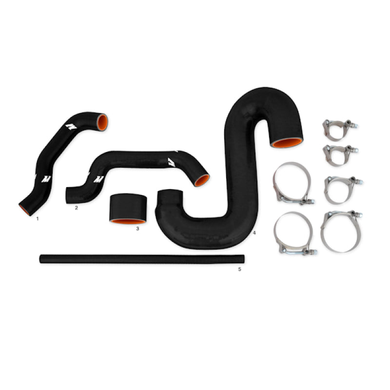 Mishimoto MMTMIC-WRX-01SLBK FITS: Intercoolers FITS: Subaru 02-07 WRX/04-07 STi Top-Mount Intercooler Kit Powder Coated Silver & Black Hoses Intercoolers