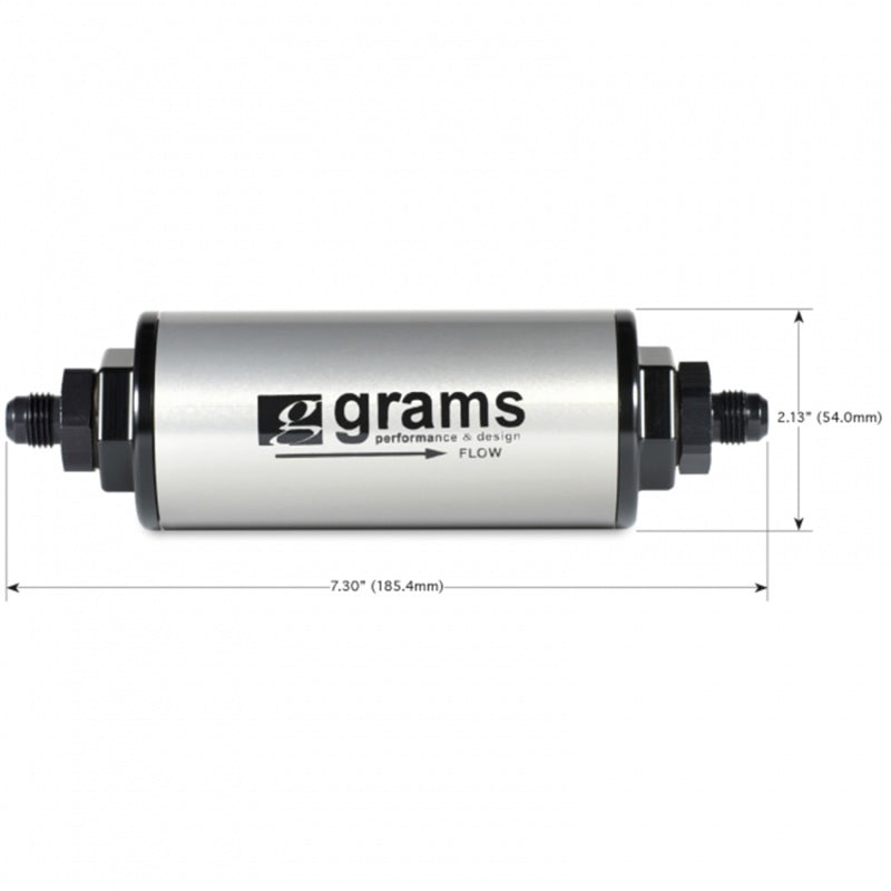 Grams Performance G60-99-0106 FITS: 100 Micron -6AN Fuel Filter Gauges