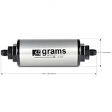 Grams Performance G60-99-0106 FITS: 100 Micron -6AN Fuel Filter Gauges
