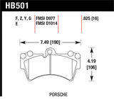 Hawk 07-15 Audi Q7 Base / Premium HP+ Compound Front Brake Pads