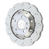 SHW Performance ARX48221 FITS:SHW 13-15 Audi RS5 4.2L Rear Drilled-Dimpled Lightweight Wavy Brake Rotor (8T0615601A) Brake Rotors Drilled