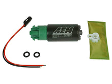 Load image into Gallery viewer, AEM 50-1215 FITS: 340LPH 65mm Fuel Pump Kit w/ Mounting Hooks Ethanol Compatible Fuel Pumps