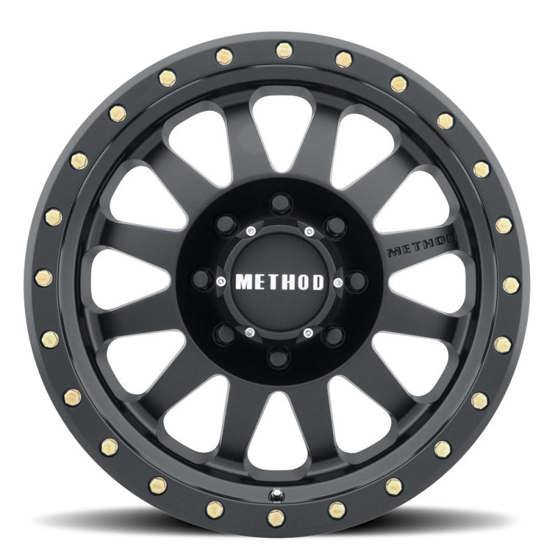 Method Wheels MR30478580500 FITS:Method MR304 Double Standard 17x8.5 0mm Offset 8x6.5 130.81mm CB Matte Black Wheel Wheels Cast