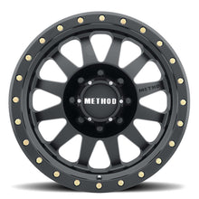 Load image into Gallery viewer, Method Wheels MR30478580500 FITS:Method MR304 Double Standard 17x8.5 0mm Offset 8x6.5 130.81mm CB Matte Black Wheel Wheels Cast