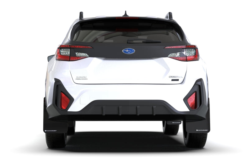 Rally Armor MF106-UR-BLK-RD FITS: 24-25 Subaru Crosstrek Black UR Mud Flap Red Logo Mud Flaps