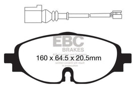 EBC DP42150R FITS: 14+ Audi A3 1.8 Turbo Yellowstuff Front Brake Pads Brake Pads Performance