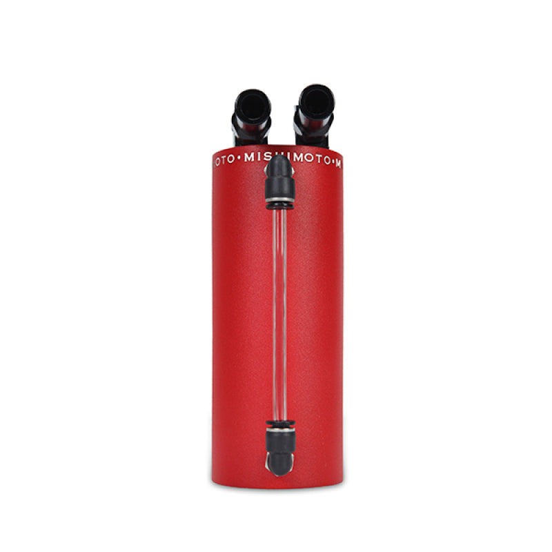Mishimoto MMOCC-SAWRD FITS: Oil Catch Cans FITS: Small Aluminum Oil Catch Can Wrinkle Red Oil Catch Cans