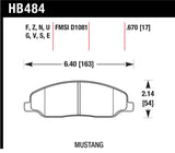 Hawk 05-10 Ford Mustang GT & V6 / 07-08 Shelby GT DTC-60 Race Front Brake Pads