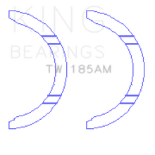 Load image into Gallery viewer, King Engine Bearings TW185AM FITS: Toyota 1ZZ-FE Thrust Washer Set Bearings