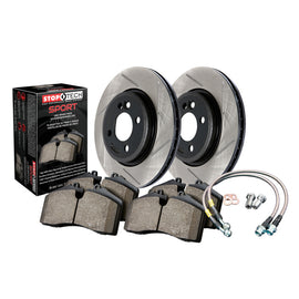 Stoptech 977.33010F FITS:Sport Axle Pack, Slotted, Front Brake Rotors Slotted