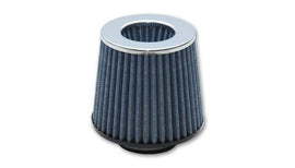 Vibrant 2161C FITS: Open Funnel Perf Air Filter (5in Cone O.D. x 5in Tall x 4.5in inlet I.D.) Chrome Filter Cap Air Filters Universal Fit