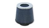 Vibrant 2161C FITS: Open Funnel Perf Air Filter (5in Cone O.D. x 5in Tall x 4.5in inlet I.D.) Chrome Filter Cap Air Filters Universal Fit