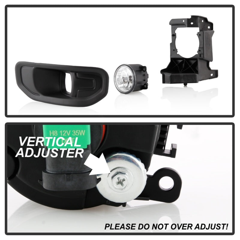 SPYDER 5086990 FITS: 19-20 Dodge Ram 1500 OEM Style Fog Lights w/Universal Switch- Clear (FL-DR19-C) Fog Lights