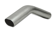 Load image into Gallery viewer, Vibrant 13200 FITS: 3in Oval (Nominal Size) T304 SS 45 deg VERTICAL Mandrel Bend 6in x 6in leg lengths Steel Tubing