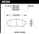 Hawk 1999-2000 Infiniti G20 HPS 5.0 Front Brake Pads