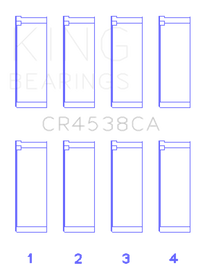 King Engine Bearings CR4538CA0.5 FITS: King Mini Cooper S/Cooper S Conv/Works W11B16A (Size +0.5) Rod Bearing Set Bearings