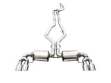 AWE Tuning 3015-42148 FITS: 2019+ BMW M340i (G20) Non-Resonated Touring Edition Exhaust Quad Chrome Silver Tips Catback
