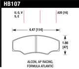 Hawk CP2361/CP3228/CP5104/CP5144 AP Racing DTC-70 Brake Pads