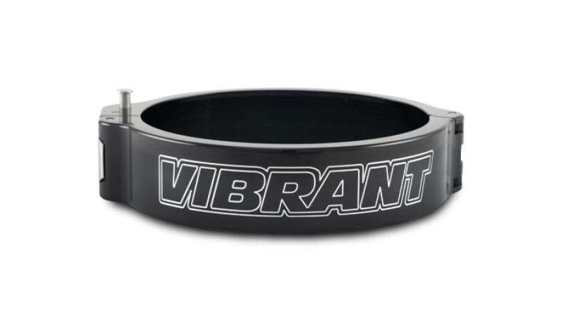 Vibrant 32538 FITS: 4in O.D. Aluminized HD 2.0 Clamp Anodized Black (Clamp Only) Clamps