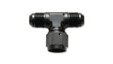 Vibrant 10792 FITS: -6AN Tee Fitting with Female -6AN Swivel On Side Fittings