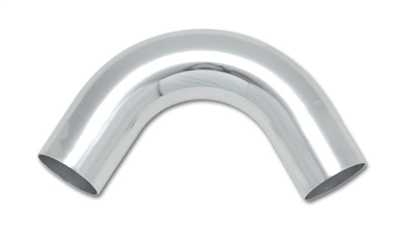 Vibrant 2825 FITS: 2.5in O.D. Universal Aluminum Tubing (120 degree Bend) Polished Aluminum Tubing