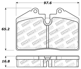 Stoptech 309.06090 FITS:StopTech Performance ST-40 4 Piston Front Caliper Brake Pads Brake Pads Performance