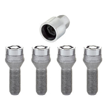 Load image into Gallery viewer, McGard 27000 FITS: Wheel Lock Bolt Set 4pk. (Cone Seat) M14X1.5 / 19mm Hex / 31.0mm Shank Length Chrome Wheel Bolts