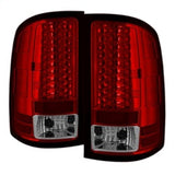 SPYDER 5014955 FITS: GMC Sierra 07-13 (Not 3500 Dually 4 Rear Wheels)LED Tail Lights Red Clear ALT-YD-GS07-LED-RC Tail Lights