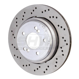 SHW Performance BRL42833 FITS:SHW 06-08 BMW Z4 3.2L Left Rear Cross-Drilled Lightweight Brake Rotor (34212282303) Brake Rotors Drilled