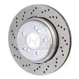 SHW Performance BRL42833 FITS:SHW 06-08 BMW Z4 3.2L Left Rear Cross-Drilled Lightweight Brake Rotor (34212282303) Brake Rotors Drilled