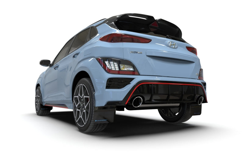 Rally Armor MF83-UR-BLK-RD FITS: 22-23 Hyundai Kona N Black UR Mud Flap w/Red Logo Mud Flaps