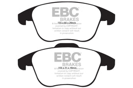 EBC DP41997R FITS: 15 and up Audi Q3 2.0 Turbo Yellowstuff Front Brake Pads Brake Pads Performance