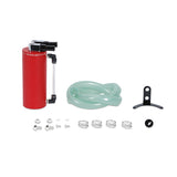 Mishimoto MMOCC-SAWRD FITS: Oil Catch Cans FITS: Small Aluminum Oil Catch Can Wrinkle Red Oil Catch Cans