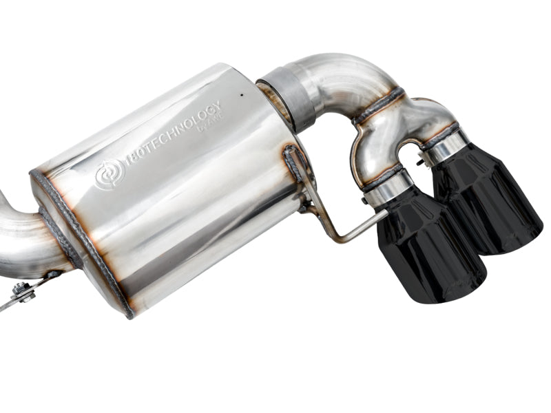 AWE Tuning 3015-43158 FITS: 2019+ BMW M340i (G20) Resonated Touring Edition Exhaust Quad Diamond Black Tips Catback