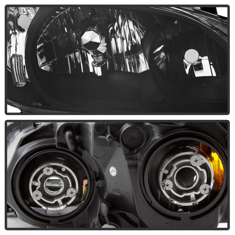 SPYDER 9042706 FITS:xTune 04-05 Honda Civic (Excl Hatchback/Si) OEM Style Headlights Black (HD-JH-HC04-4D-AM-BK) Headlights