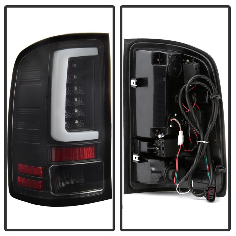 SPYDER 5084743 FITS: 07-13 GMC Sierra 1500 V2 Light Bar LED Tail Lights Black (ALT-YD-GS07V2-LBLED-BK) Tail Lights