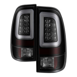 SPYDER 5084729 FITS: 08-16 Ford Super Duty F-250 V3 Light Bar LED Tail Lights Blk Smoke ALT-YD-FS07V3-LBLED-BSM Tail Lights