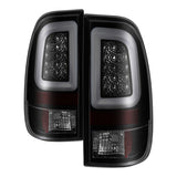 SPYDER 5084729 FITS: 08-16 Ford Super Duty F-250 V3 Light Bar LED Tail Lights Blk Smoke ALT-YD-FS07V3-LBLED-BSM Tail Lights
